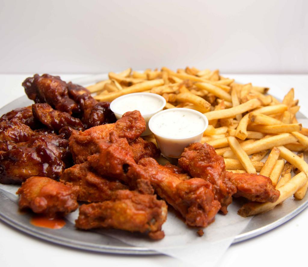 Wing Platter · 16 wings with fries and 4 oz. cup of ranch. 