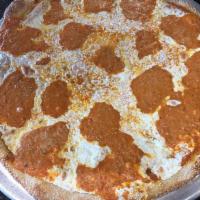 Vodka Pizza · Fresh mozzarella and vodka sauce.