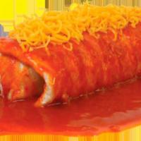 Gordito Giant Burrito · Wet shredded chicken with rice, beans and sour cream your choice of: guacamole and Mexican s...