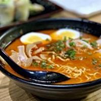 Fuji Miso Ramen · Miso Ramen is flavored with soybean paste (miso) resulting in a thick, brown soup with a ric...