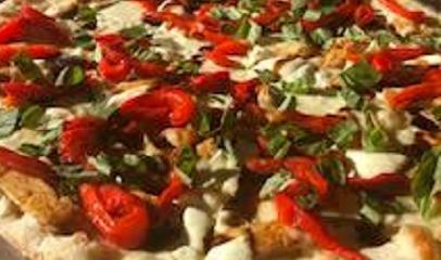 Bruschetta Pizza · Chopped crispy chicken cutlet, tomato, red onion, fresh garlic, basil and extra virgin olive oil.
