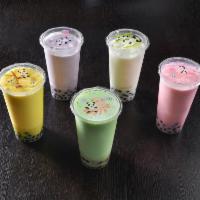 Bubble Tea (Boba Tea) · 24 oz * Classic blended drink with your choice of fruit flavors and toppings.