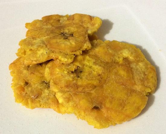 Fried green plantain · 