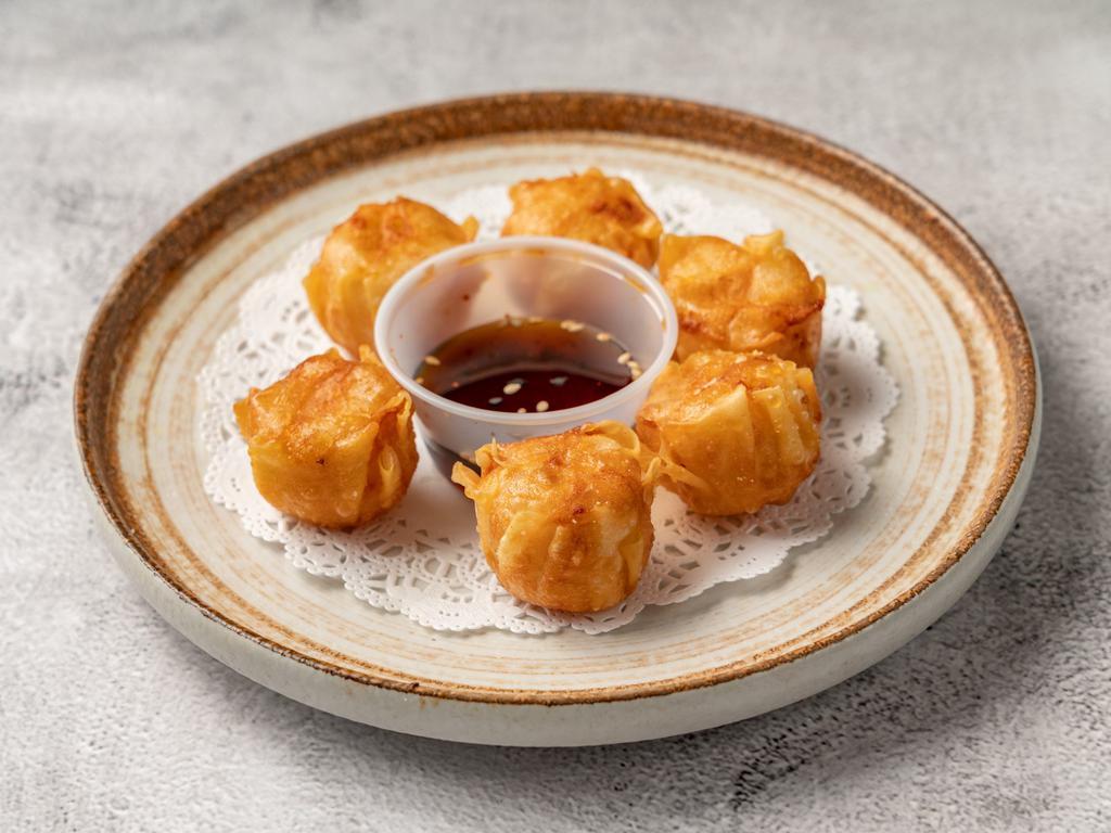 A3. Crispy Shrimp Shumai · 6 pieces. Deep-fried shrimp dumplings.