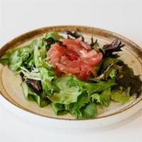 A10. Tuna Tartar · Diced tuna and avocado topped with caviar served with yuzu citrus sauce.