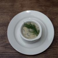 Creamy Mushroom Soup · Mushrooms with creamy sauce.