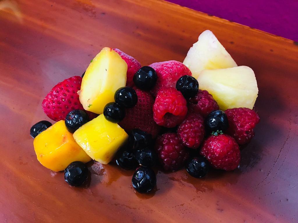 Berri Sweet Smoothie · Strawberry, pineapple, mango, raspberry and blueberry.