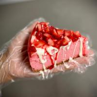Strawberries & Cream Cheesecake  · 