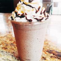 Frappe · Ice, espresso and ice cream blended together, topped with whipped cream.