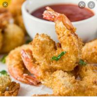 Shrimp Basket with Fries · 21 pieces.