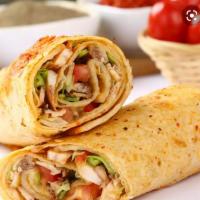 California Chicken Wrap  · Grilled chicken, lettuce, tomato, roasted peppers a ranch.