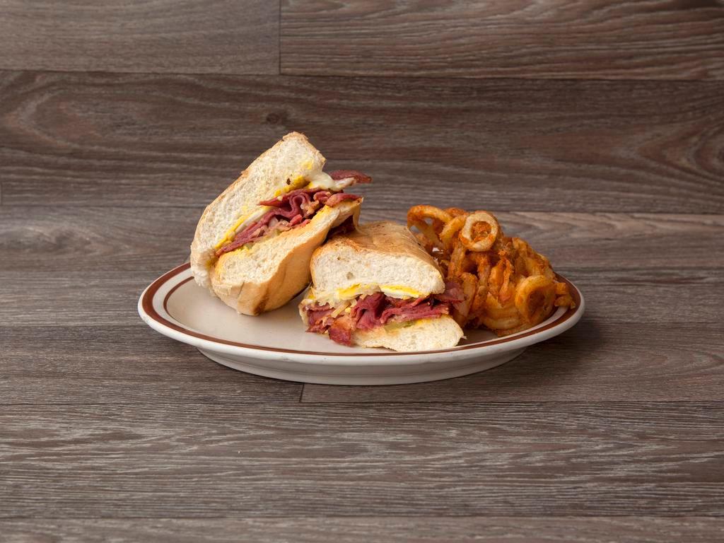Pastrami Sandwich · Served with choice of side. 