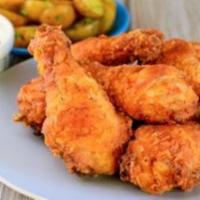 Fried Chicken Dinner · 2 pieces, served with 2 sides and a muffin or bread.