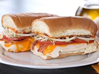 Turkey Bacon Chipotle Hoagie · Made with cheddar and chipotle mayo.