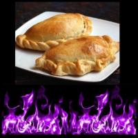 Homemade Empanadas · Your choice of: ham and cheese, chicken, pizza, beef and cheddar.