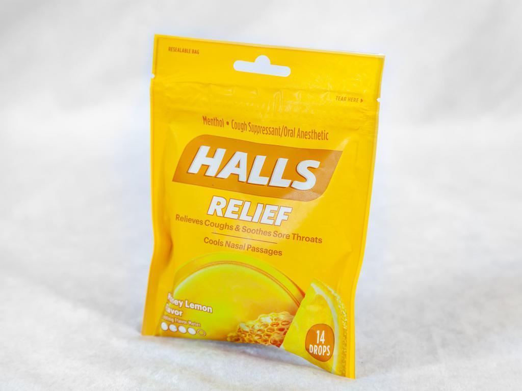 Halls Cough Drops Honey lemon 14 Drops · 