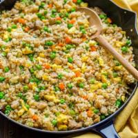 Chicken Fried Rice 1 lb (2-3 Servings) Frozen Product · Chicken fried rice is a Chinese stir fry made with rice and chicken. It is cooked in a wok. ...