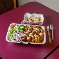 Chicken Salad · Delicious hand tossed salad. Served with juicy delicious chicken with your choice of sauces ...