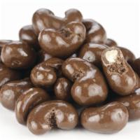 Chocolate Covered Cashews · Roasted cashews in milk chocolate