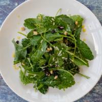 Kale Salad · Portuguese and Lacinato kale, pickled currants, pine nuts, pecorino cheese and lemon vinaigr...