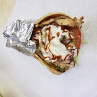 11. Grilled Chicken Gyro  · Served with lettuce, tomatoes, onion and tzatziki sauce on pita.