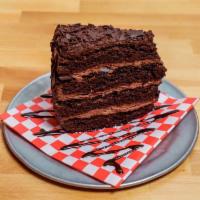 Chocolate Cake · Triple chocolate cake.