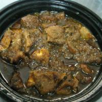 Designer Stew with White Rice · This is spicy stew! ( only on spicy.) with assorted meats.