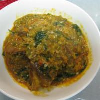 Okro Soup with Fufu · come with free pounded yam
