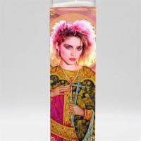 Madonna Candle default · Singer and songwriter, Madonna.

Unscented, tall candle.  
Unit Weight: 1 lb/candle.