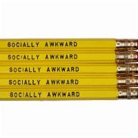 Socially Awkward Pencils default · -These pencils are a standard number 2 lead pencil.

-Phrases are engraved.

-Packaged with ...