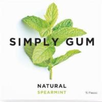 Spearmint Natural Chewing Gum · Dimension: 2.5