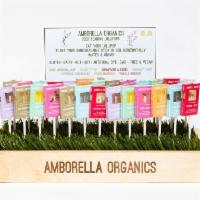 Amborella Organics Seed-Bearing Lollipops · Seed-bearing lollipop flavors. Flavors include Green Apple & Chamomile (grow chamomile), Blo...