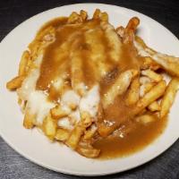 Disco Fries · Our crispy fries smothered in mozzarella cheese and gravy