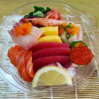 CHIRASHI SALAD · Assorted sashimi over rice