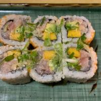 15. Spicy Red Snapper, Avocado and Mango Roll · 