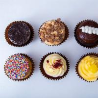 Half Dozen Assorted Cupcakes · Assortment of 6 Signature cupcakes, baked fresh daily! If you would like specifics flavors, ...