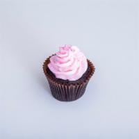 Pink Chocolate · 6 or 12 Chocolate cupcakes, pink buttercream frosting, topping with pink sanding sugar.