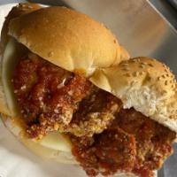 Meatball Parmesan Sub  · Homemade meatballs smothered in our delicious tomato sauce with Provolone and Parmesan cheese.
