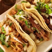 Street Tacos · Soft corn tortilla with your choice of meat, onions, salsa, and lime.