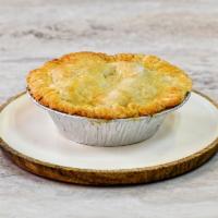 Savory Chicken Pot Pie · 1 of our top sellers — an individual sized pie (5 1/2