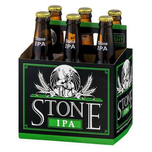 Stone IPA  · Must be 21 to purchase. 6 x 12 oz. bottle. One of the most well-respected and best-selling IPAs in the country, this golden beauty explodes with tropical, citrusy, piney hop flavors and aromas, all perfectly balanced by a subtle malt character. 
