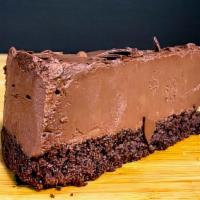 Chocolate Mousse Cake · Sweet and light chocolate mousse with a rich chocolate cake crust
