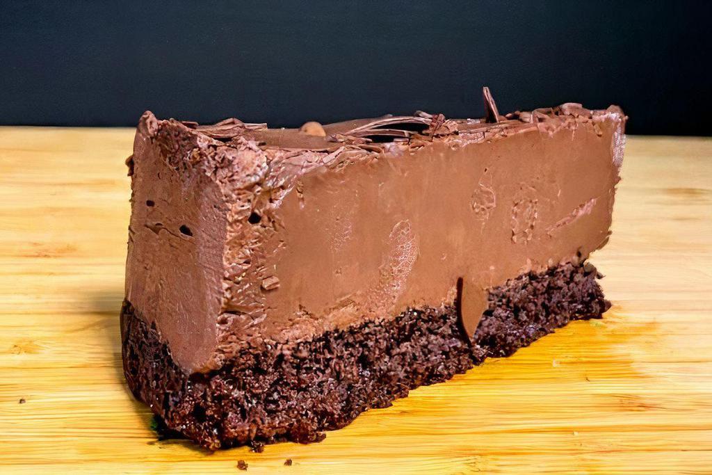 Chocolate Mousse Cake · Sweet and light chocolate mousse with a rich chocolate cake crust