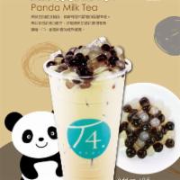 Panda Milk Tea · Earl Grey Milk Tea with Pearl (Boba) and Agar Pearl