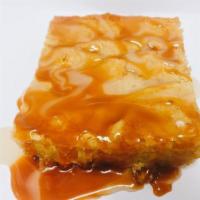 Jumbo Caramel Blondie Brownie · This jumbo blondie is like our triple fudge brownie but is made with white chocolate, topped...