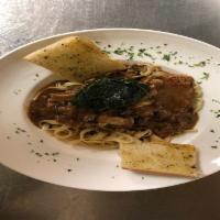 Veal Marsala · Tender, hand-pounded scallops of veal sauteed with garlic, mushrooms, and marsala wine, serv...