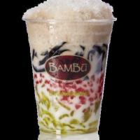 10. Bambu Favorite · Hat luu suong sao banh lot. Red tapioca, grass jelly, pandan jelly and coconut milk. Vegan f...