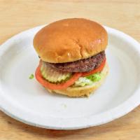 1. Hamburger · 1/4 lb. patty, lettuce, tomato, pickle, and mayo.
