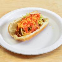 Coney Taco · Ground beef, lettuce, tomatoes, cheddar, and hot sauce.
