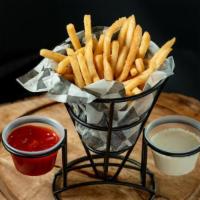 Straight Fries · Crispy ShoeString Fries with our House Seasoning